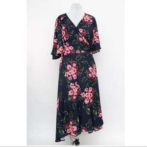 Eloquii Cherry Blossom Wrap Dress